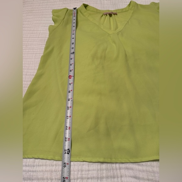 Philosophy Ruffle Short Sleeve Blouse - Size L - Picture 10 of 10